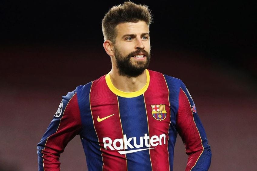 Gerard Piqué en un partido del Barcelona