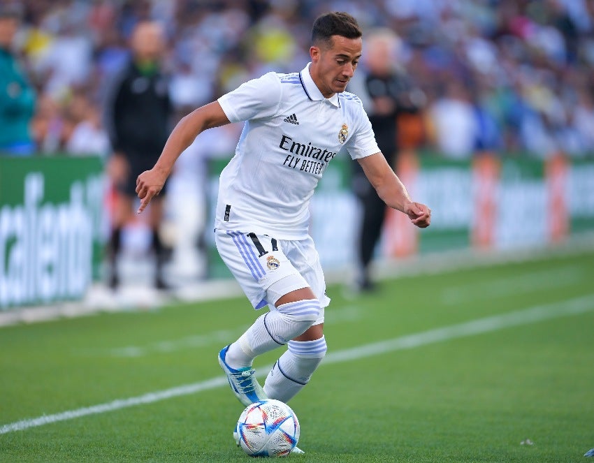 Lucas Vázquez en entrenamiento con el Real Madrid