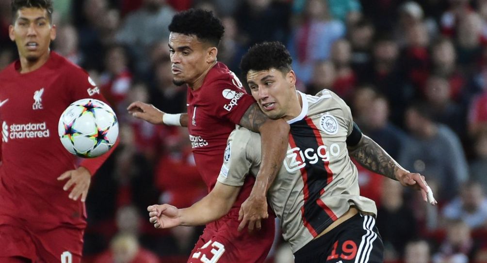 Jorge Sánchez durante un partido del Ajax