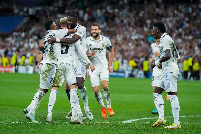 Fede Valverde celebrando su gol en Champions