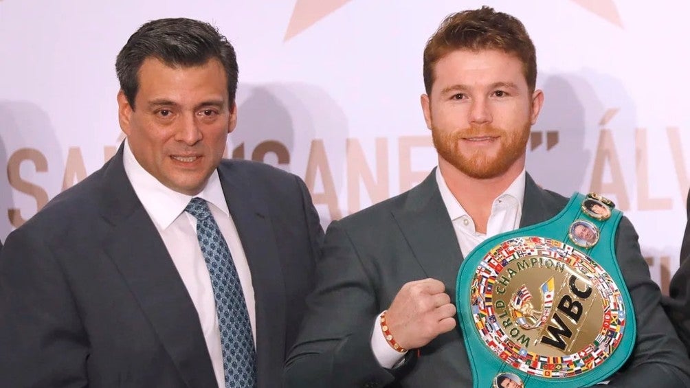 Mauricio Sulaiman y Canelo Álvarez 