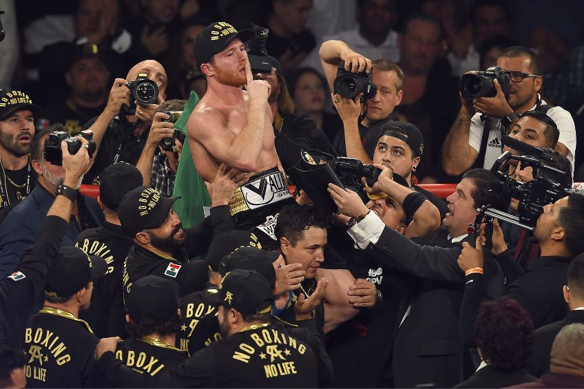 Canelo tras derrotar a Golovkin