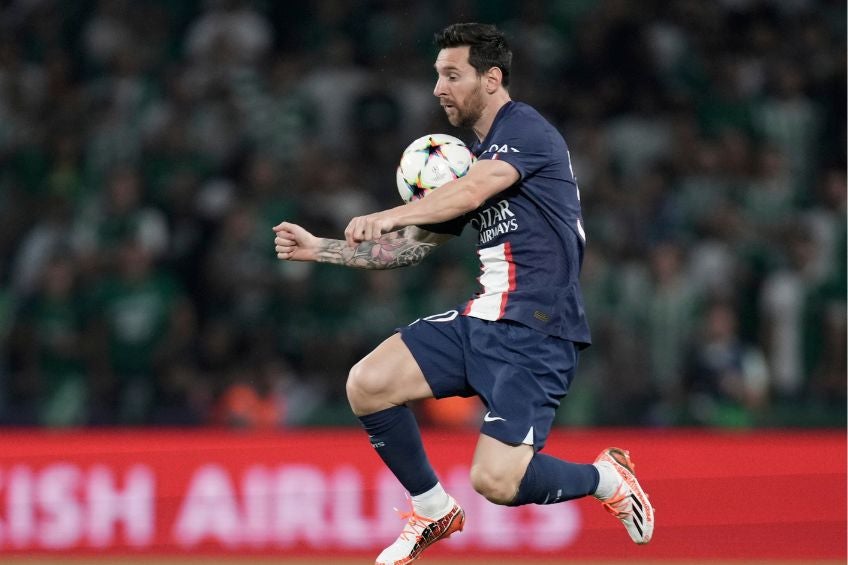 Lionel Messi durante un partido del PSG