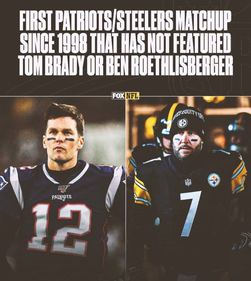 Steelers/Patriots Preview: First time since 1998 without Big Ben or Tom  Brady! - Steel City Underground