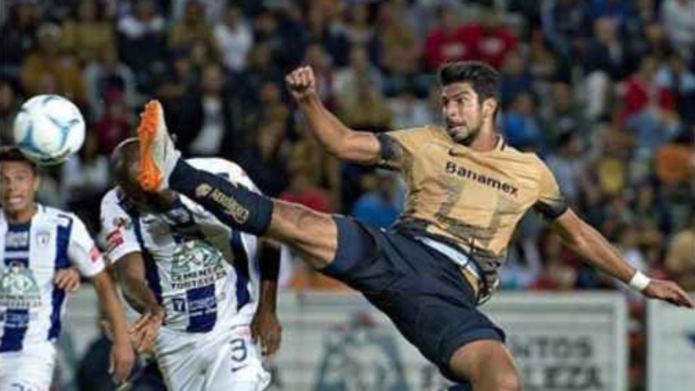 Lalo Herrera y su gol con Pumas