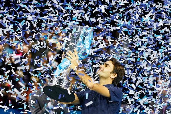 Roger Federer en fetejo