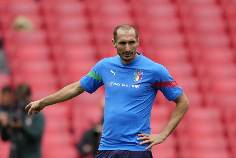 Chiellini con la selección de Italia