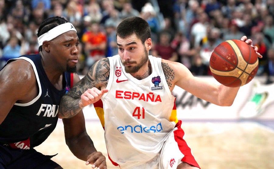 Juancho Hernángomez en la Final ante Francia