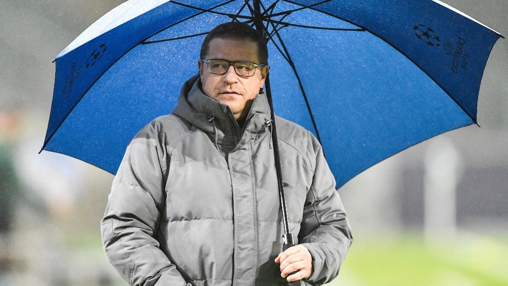 Max Eberl con el Borussia Mönchengladbach