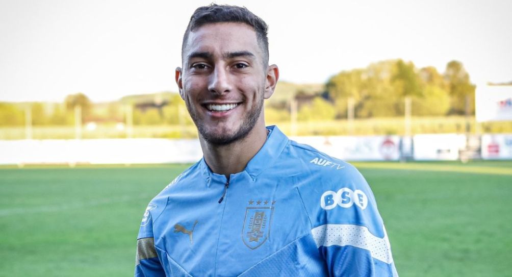 Sebastián Cáceres con la Selección de Uruguay