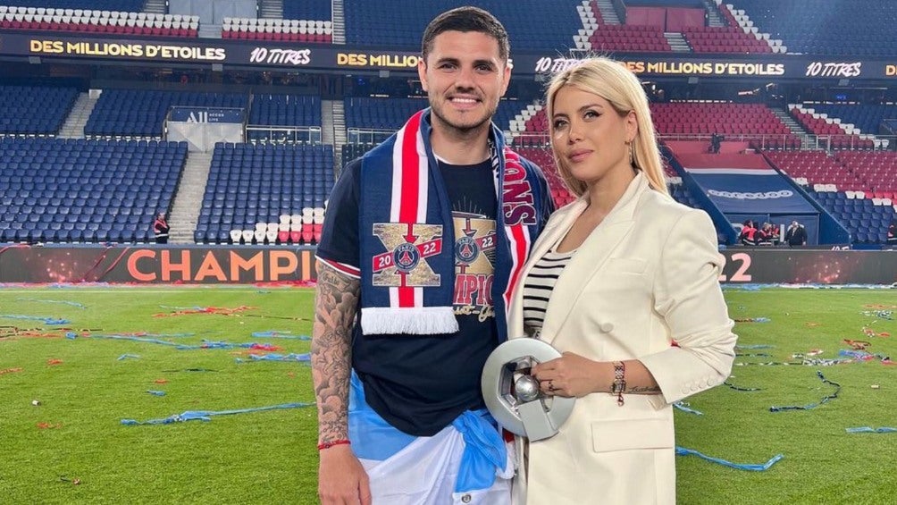 Icardi y Wanda en un evento del PSG