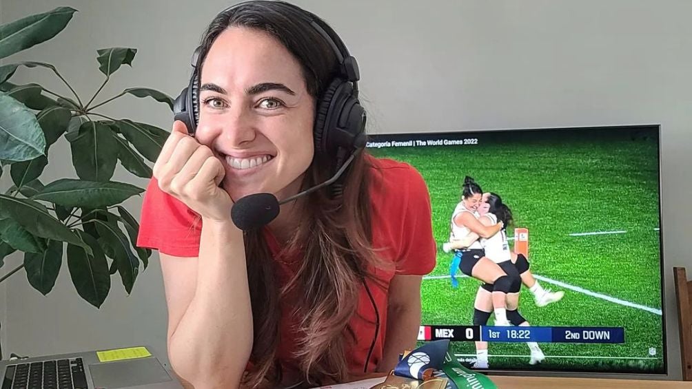 Rebeca Landa, analista y narradora de NFL