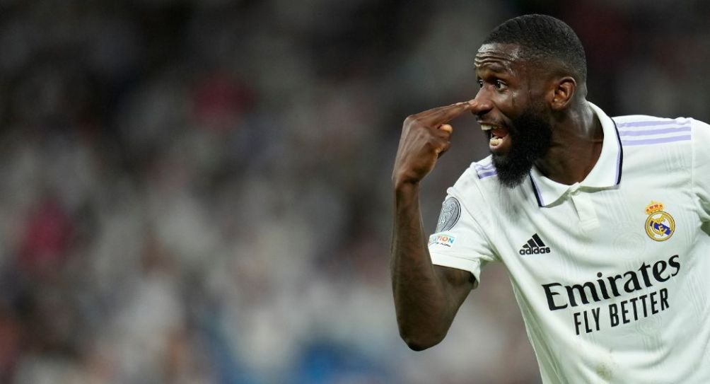 Antonio Rüdiger durante un partido del Real Madrid