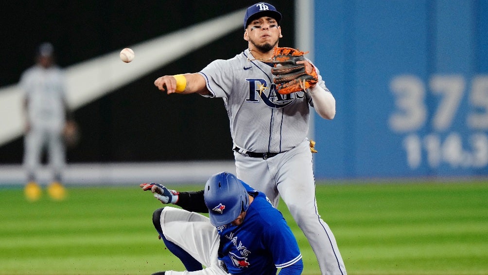 Isaac Paredes en un juego de Rays