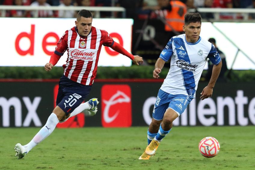 Martín Barragán durante un partido de Puebla