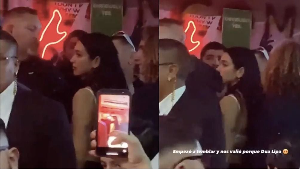 Dua Lipa y su reacción al momento del sismo