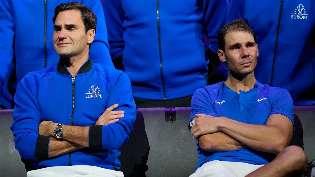 Roger Federer y Rafa Nadal en la Laver Cup 2022