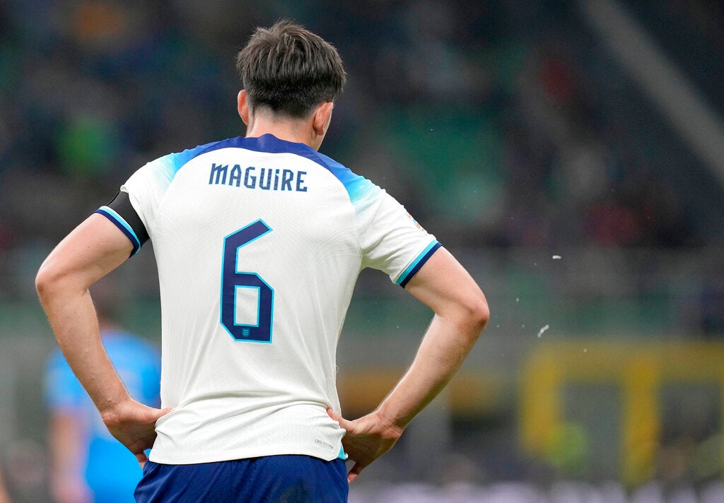 Harry Maguire con la selección inglesa