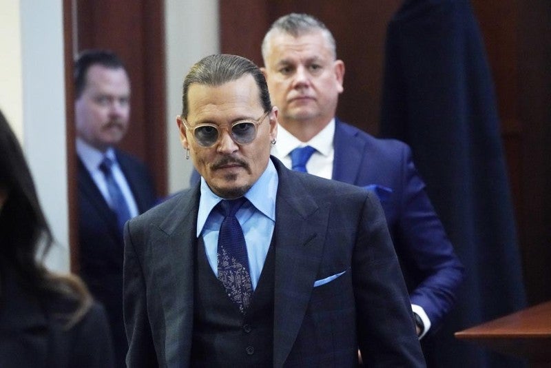 Jhonny Depp en el juicio