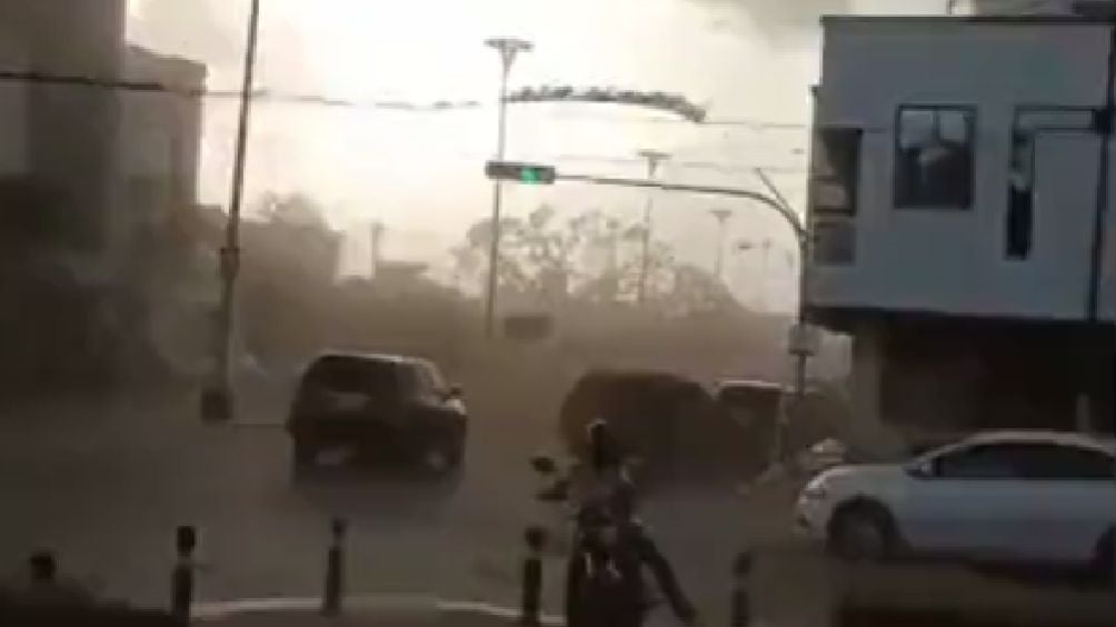 Un tornado sorprendió a la zona de Guamúchil 