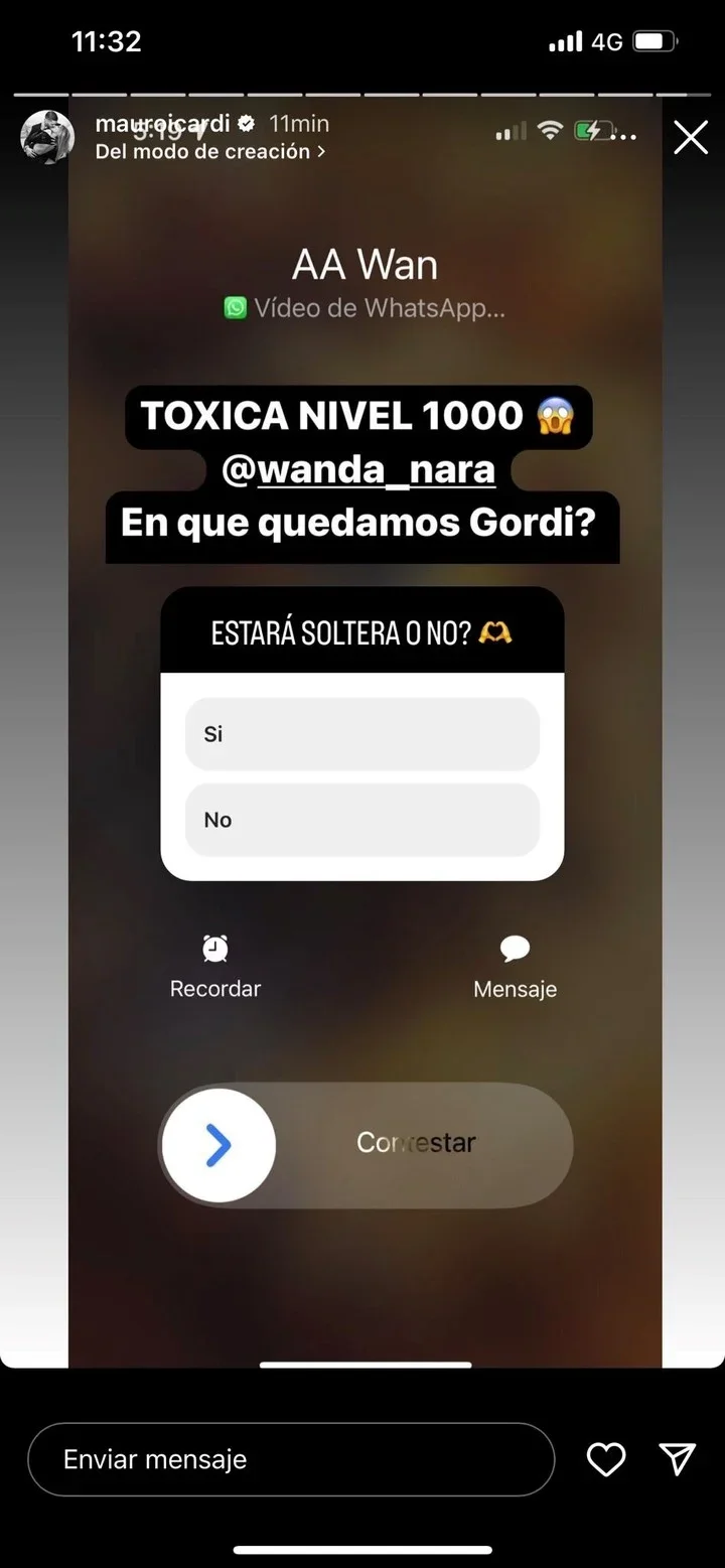 Icardi acusa de tóxica a Wanda Nara 