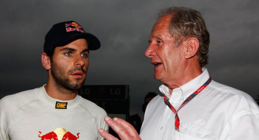 Jaime Alguersuari junto a Helmut Marko