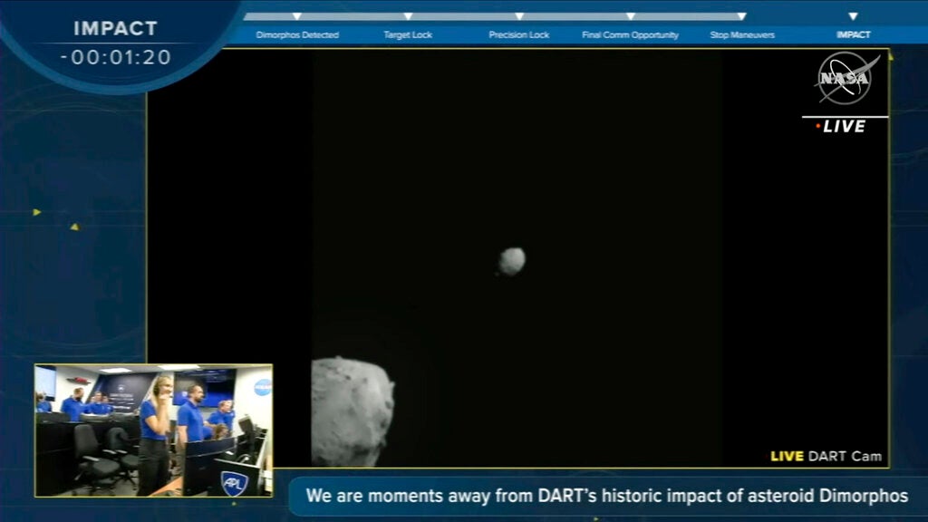 Asteroide impactado por sonda espacial de la NASA