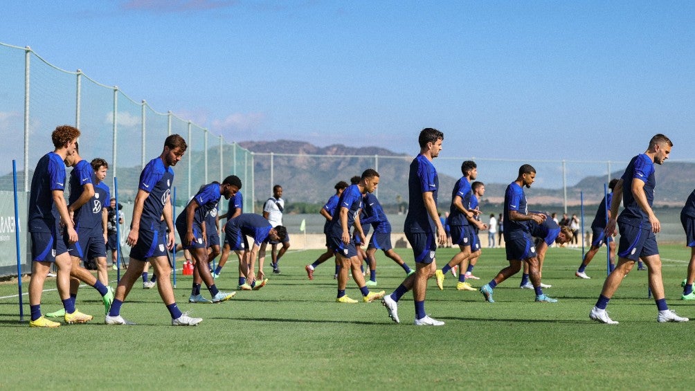 Selección de Estados Unidos durante entrenamiento