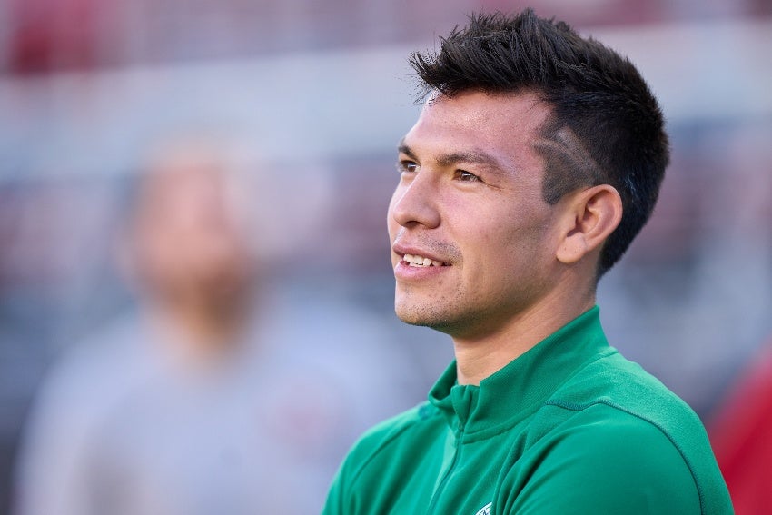 Chucky Lozano en entrenamiento con el Tricolor