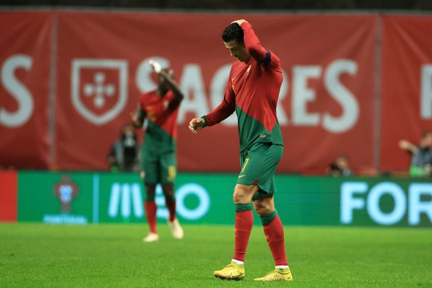 Cristiano Ronaldo durante un partido de Portugal