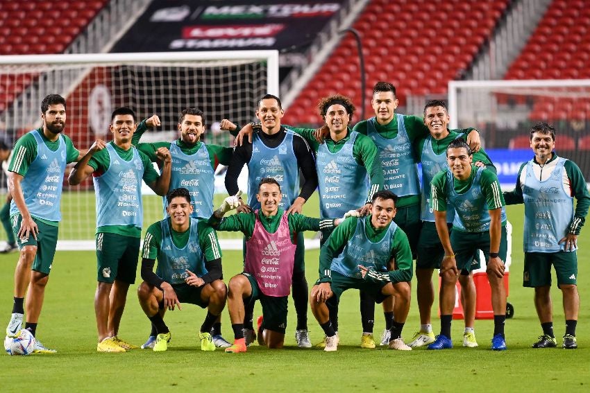 Selección Mexicana en entrenamiento 