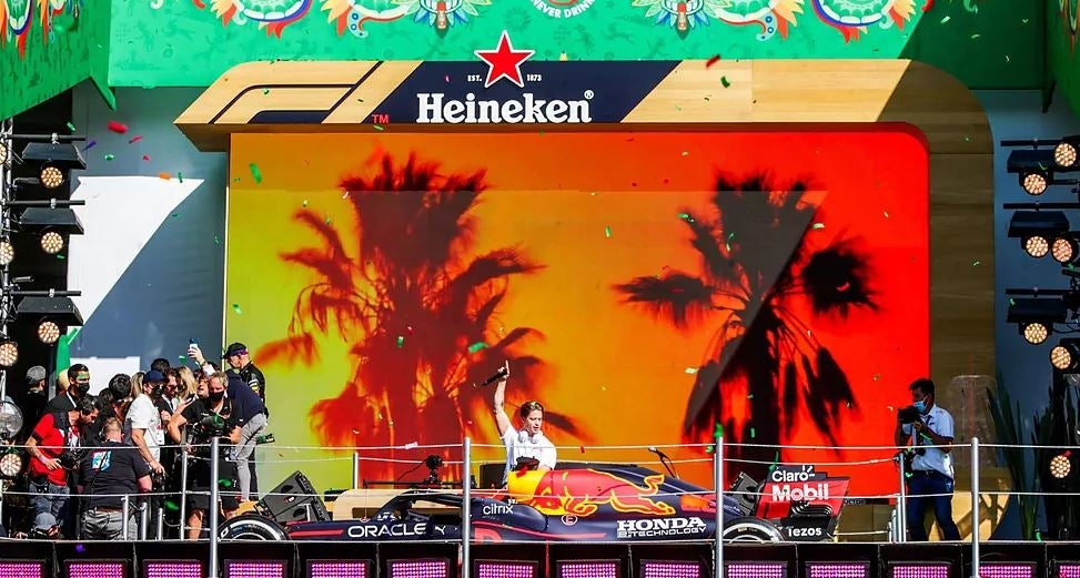 Evento musical en el GP México patrocinado por Heineken