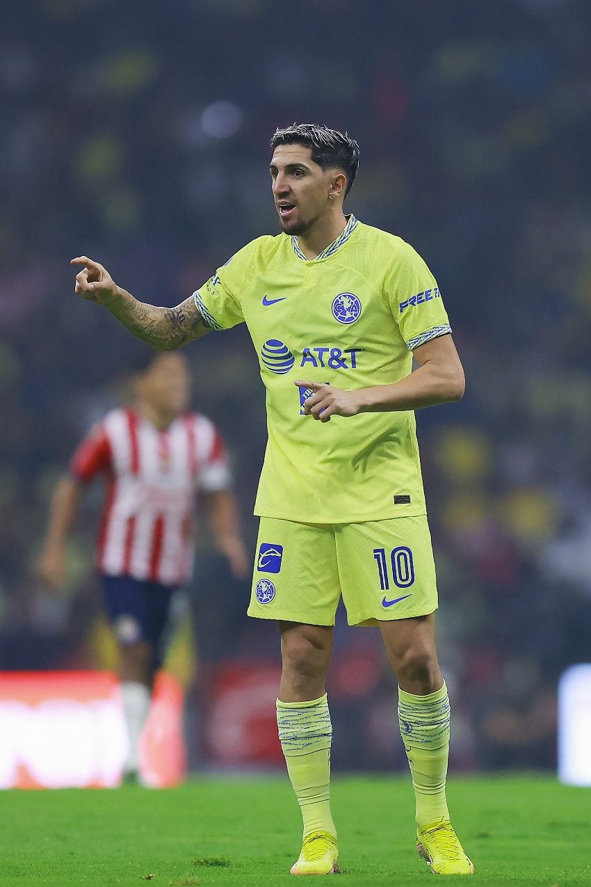 Diego Valdés en un partido de América