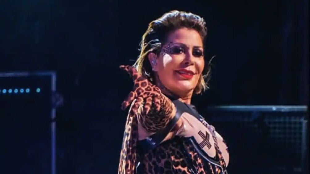 Alejandra Guzmán durante un show