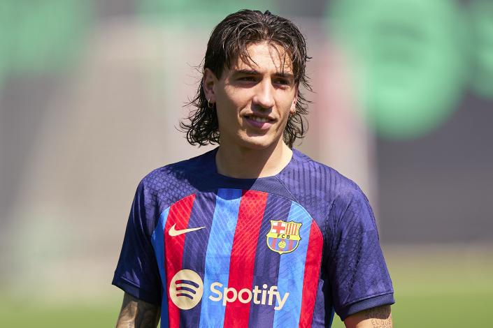 Bellerín con el Barcelona 