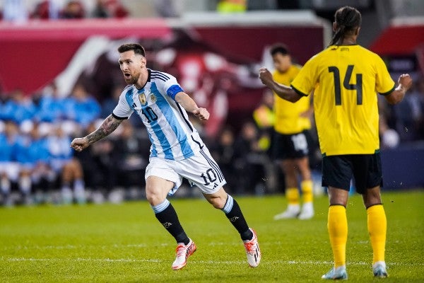 Messi con la Selección Argentina