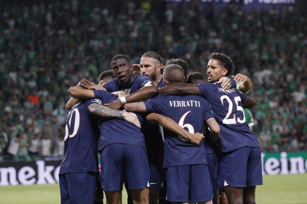 Verratti durante partido con el PSG