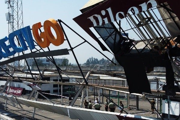 El Estadio Monumental quedó doblado 