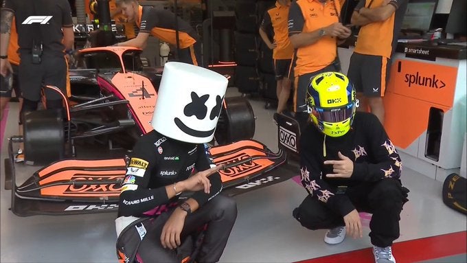 Lando Norris y Marshmello