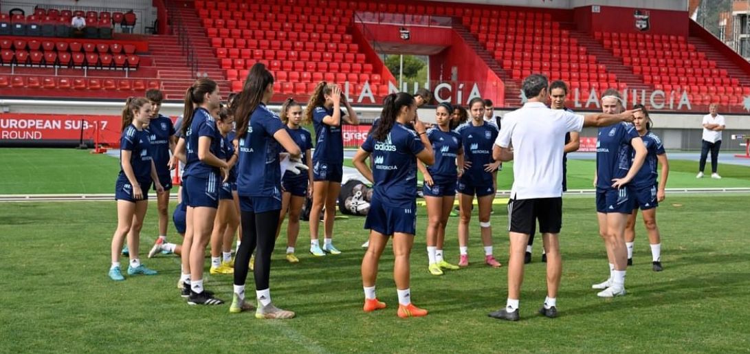 Entrenamiento de la Selección Española Femenil 