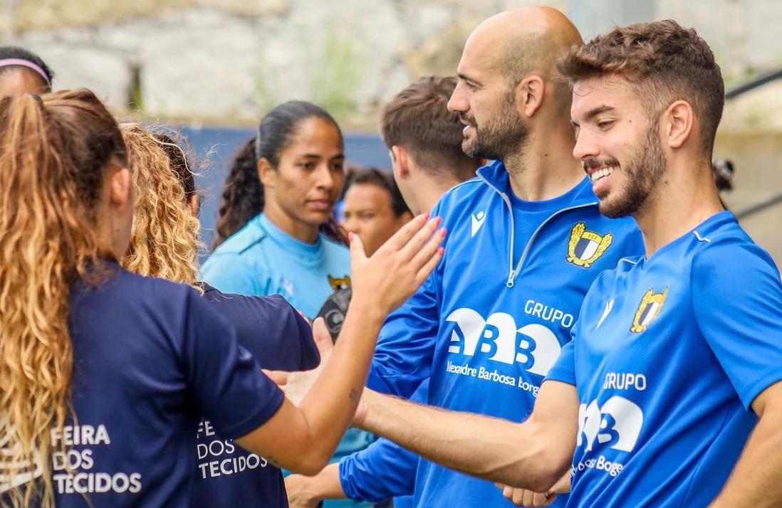 Afonso en la practica del club portugués 