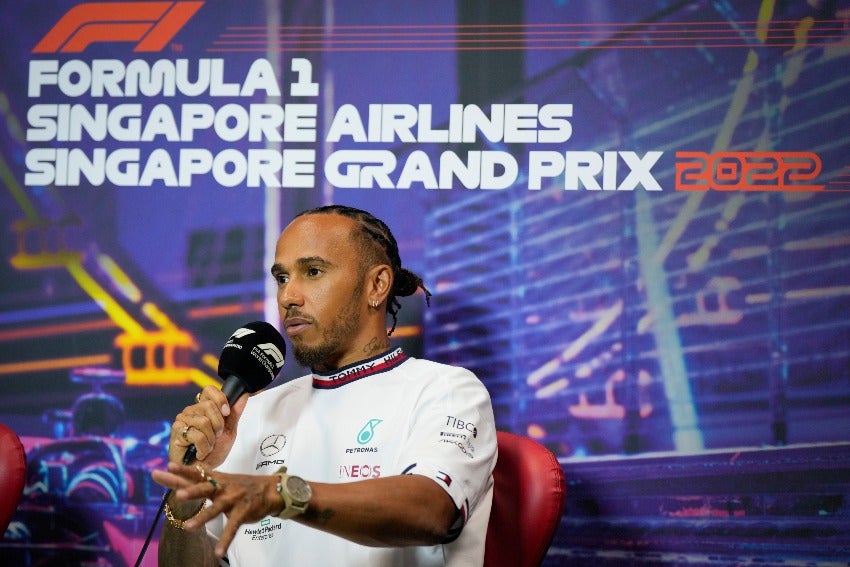 Lewis Hamilton en el GP de Singapur