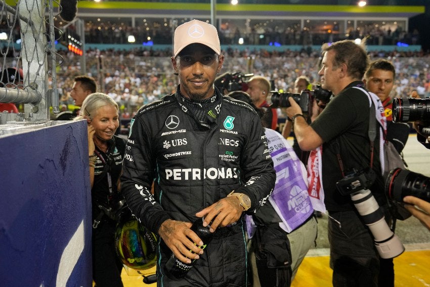 Lewis Hamilton en el GP de Singapur