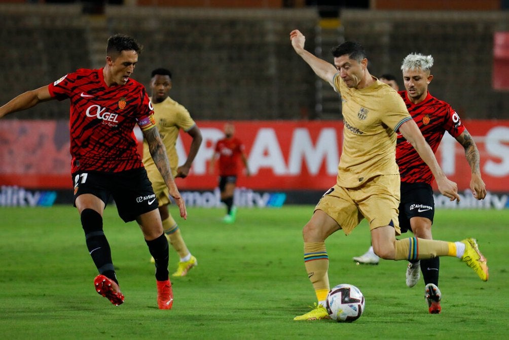 Lewandowski marcó gol al Mallorca