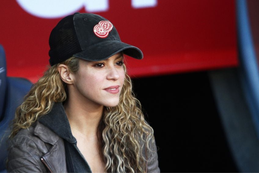 Shakira en un partido del Barcelona