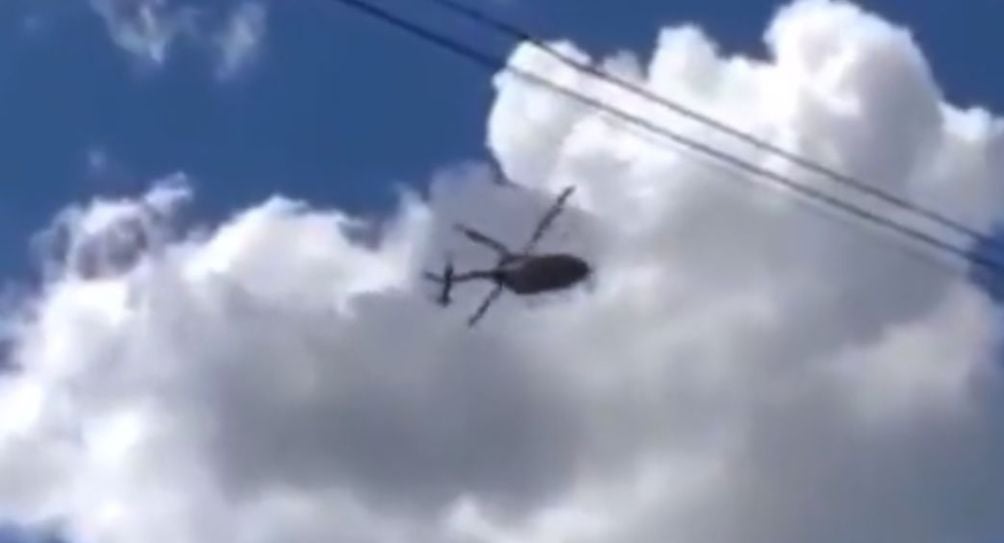 Helicóptero de la Marina se desplomó