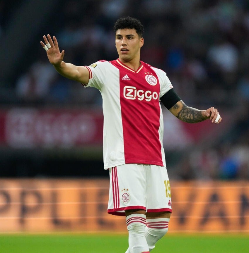 Jorge Sánchez en un partido de Ajax