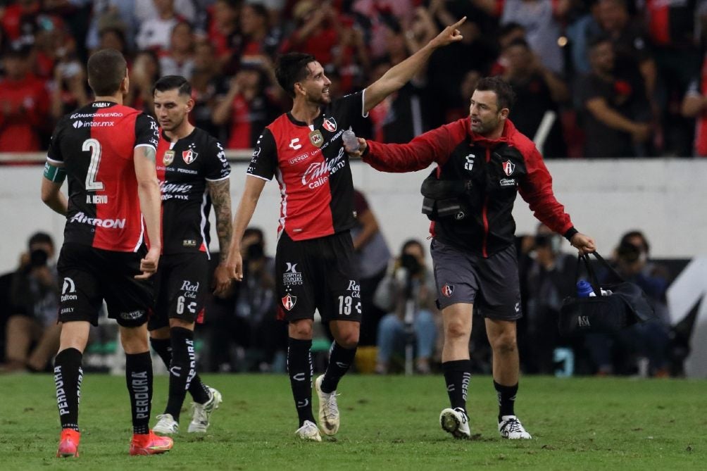 Atlas celebra el gol ante Necaxa