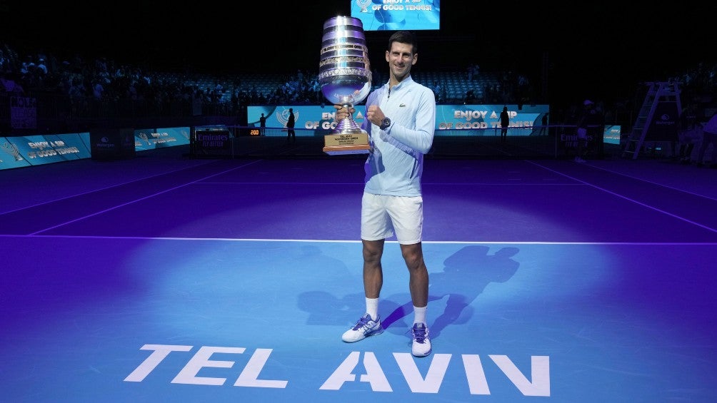 Novak Djokovic en festejo 