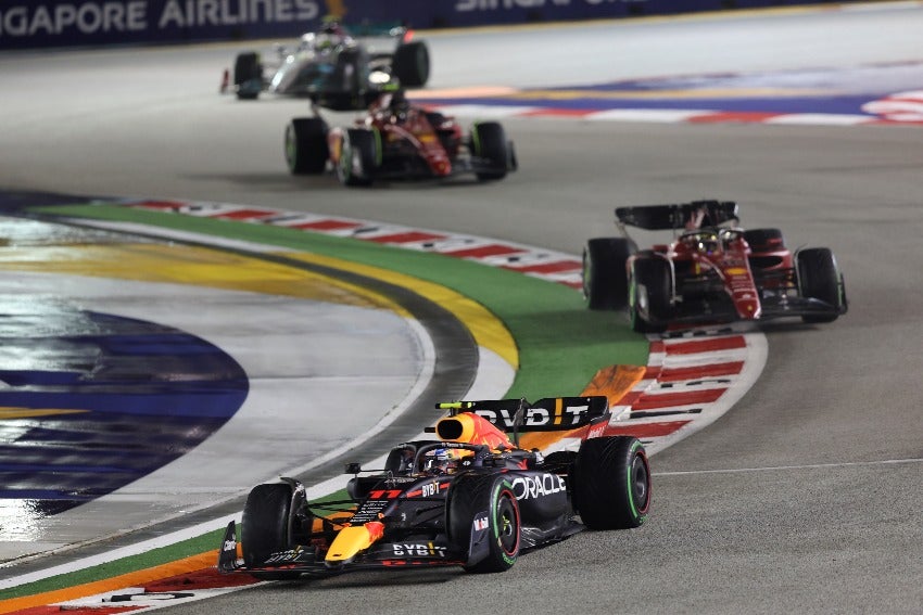 Checo Pérez en el GP de Singapur